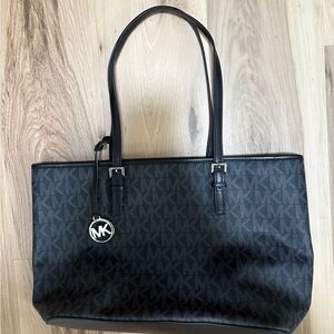 Michael Kors Black Monogram Tote